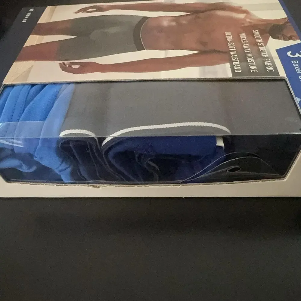 Polo Ralph Lauren Microfiber Boxer Brief Mens Small Blue 3 Pack Stretch Tagless